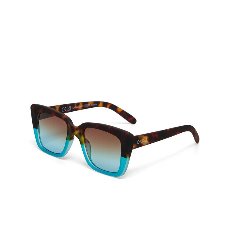 Lentes de Sol para Mujer Elba Marrón y Azul Okkia