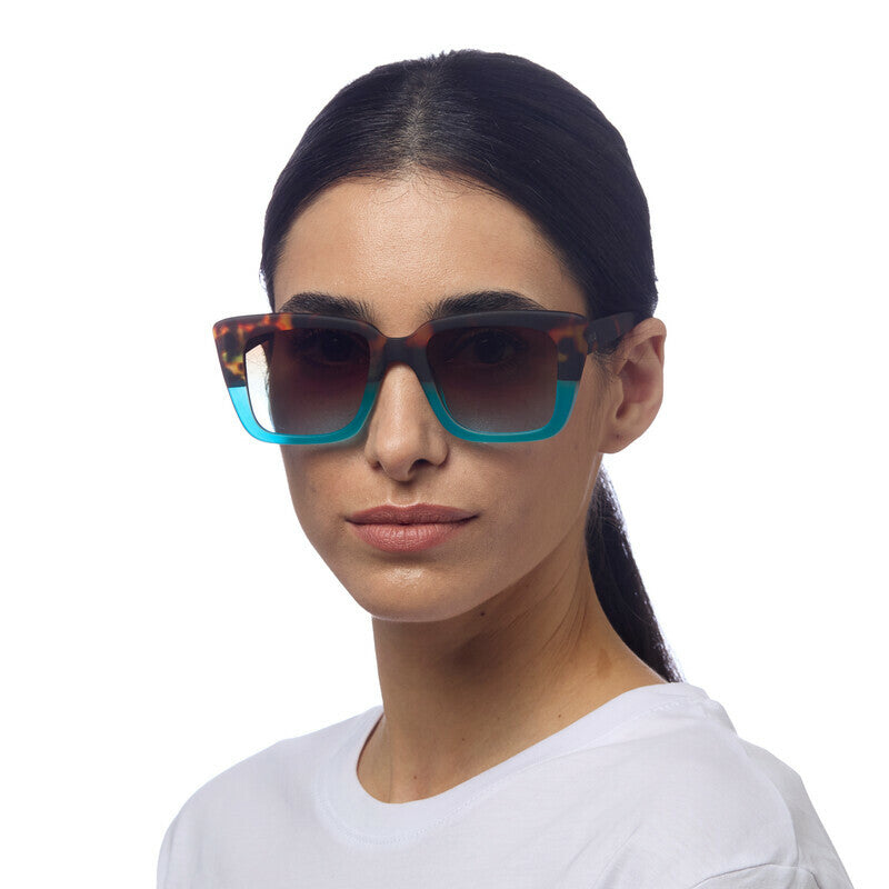 Lentes de Sol para Mujer Elba Marrón y Azul Okkia
