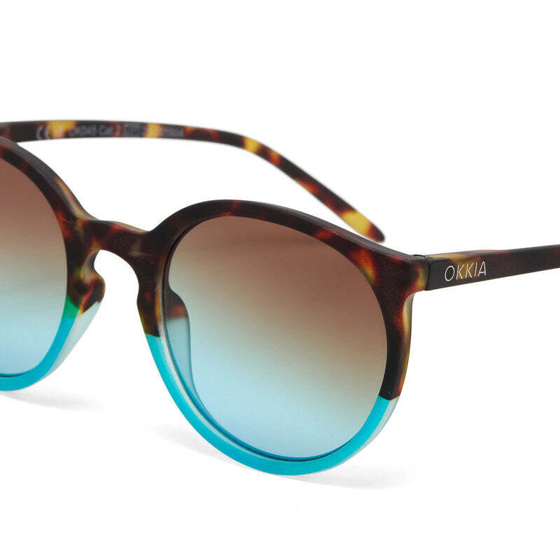 Lentes de Sol para Mujer Berlino Marrón y Azul Okkia