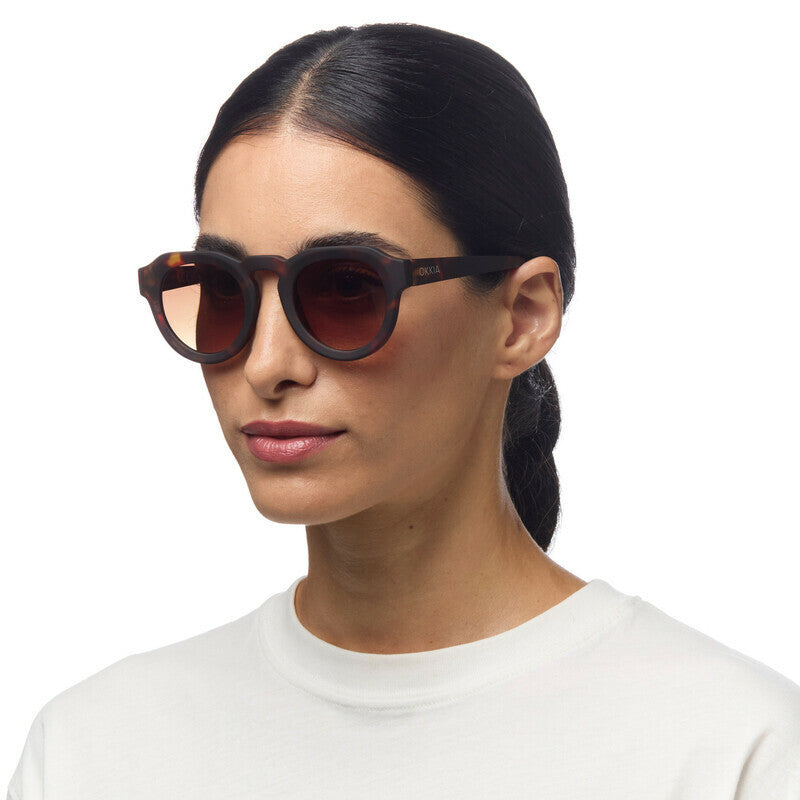 Lentes de Sol Unisex Zeno Marrón Okkia