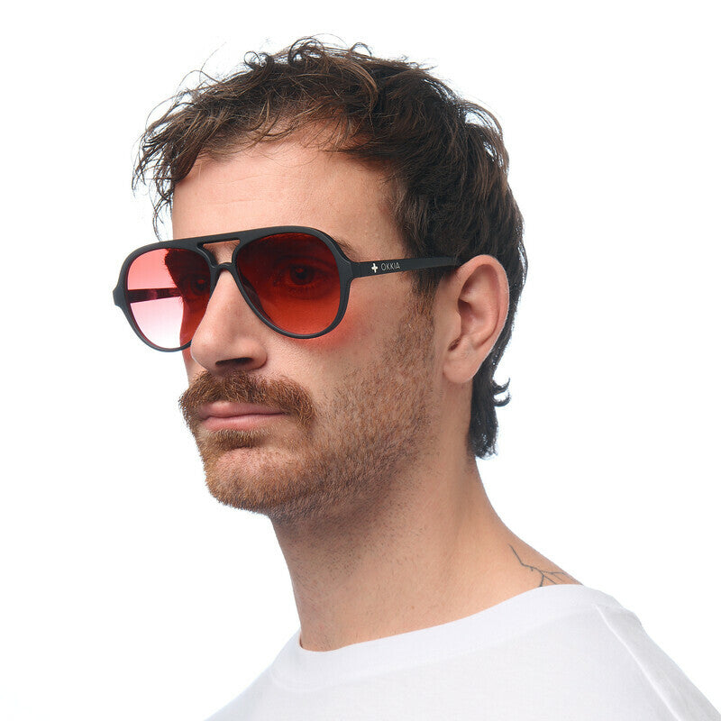 Lentes de Sol Unisex Alessio Rojo Okkia