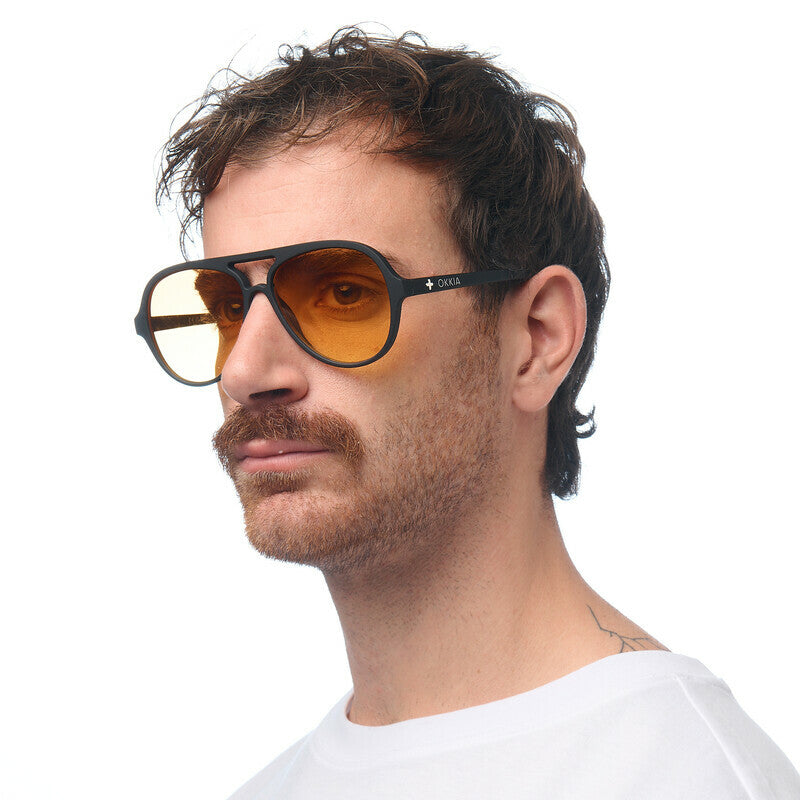 Lentes de Sol Unisex Alessio Amarillo Okkia
