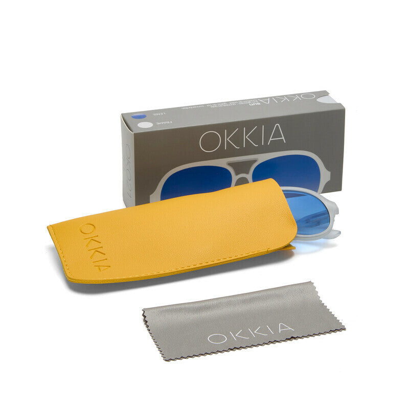 Lentes de Sol Unisex Alessio Azul Oscuro Okkia