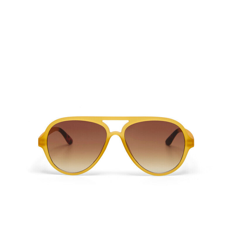 Lentes de Sol Unisex Alessio Amarillo y Marrón Okkia
