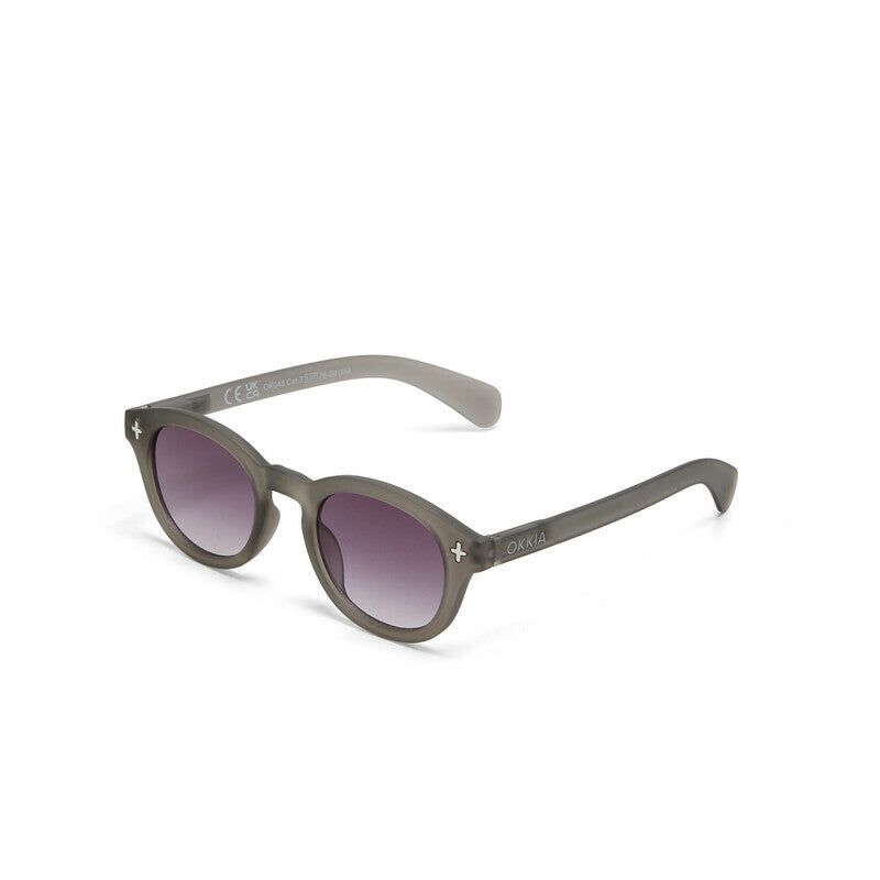 Lentes de Sol Unisex Milano Gris y Negro Okkia