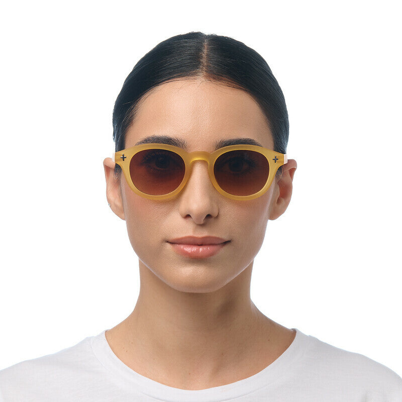 Lentes de Sol Unisex Milano Amarillo y Marrón Okkia