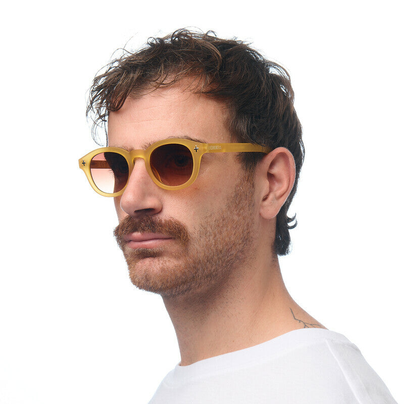Lentes de Sol Unisex Milano Amarillo y Marrón Okkia