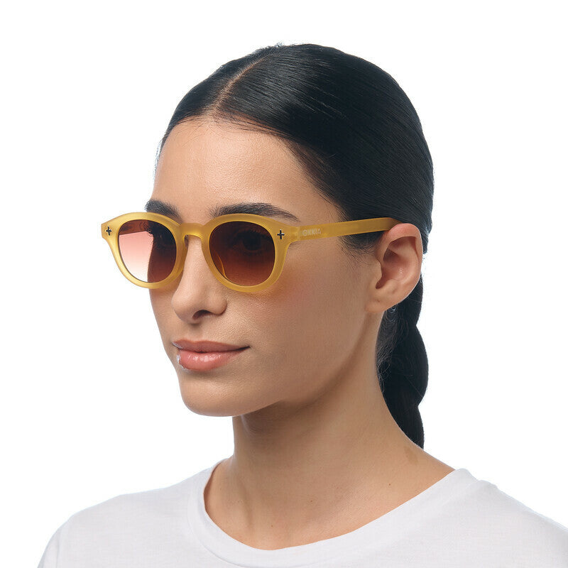 Lentes de Sol Unisex Milano Amarillo y Marrón Okkia