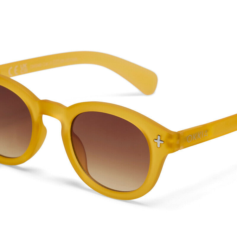 Lentes de Sol Unisex Milano Amarillo y Marrón Okkia