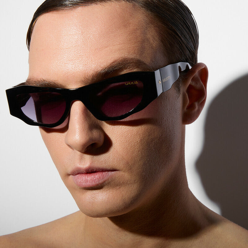 Lentes de Sol para Mujer Colorado Negro Seletti x Okkia