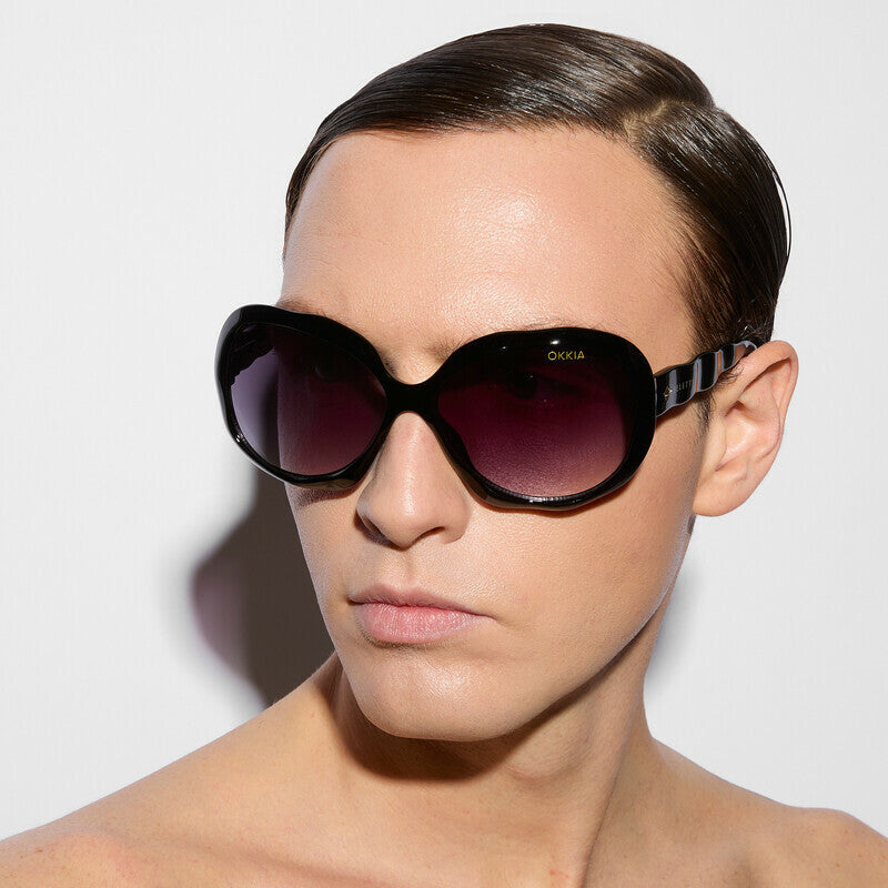 Lentes de Sol para Mujer California Negro Seletti x Okkia