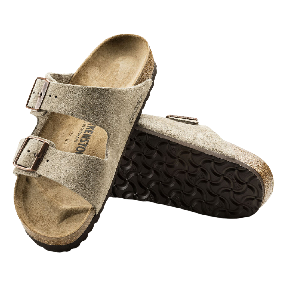 Arizona Suede Leather Taupe Regular Fit