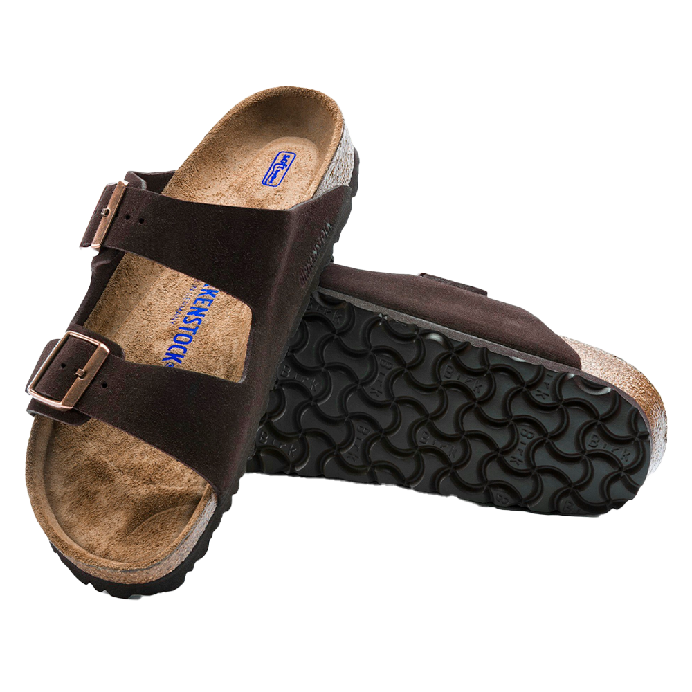 Arizona Soft Footbed Suede Leather Mocha Regular Fit