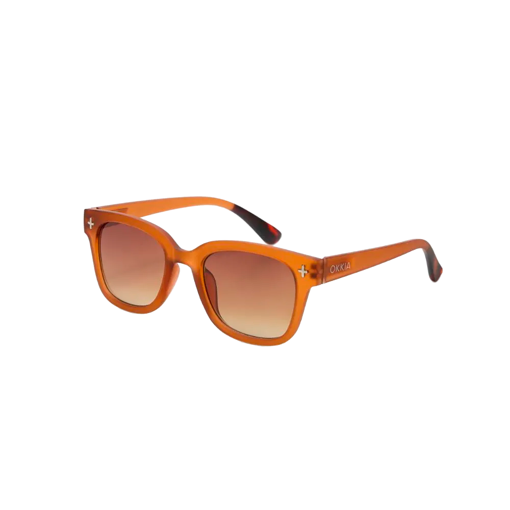 Lentes de Sol Unisex Giovanni Marrón Traslúcido Okkia