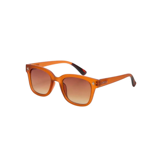 Lentes de Sol Unisex Giovanni Marrón Traslúcido Okkia