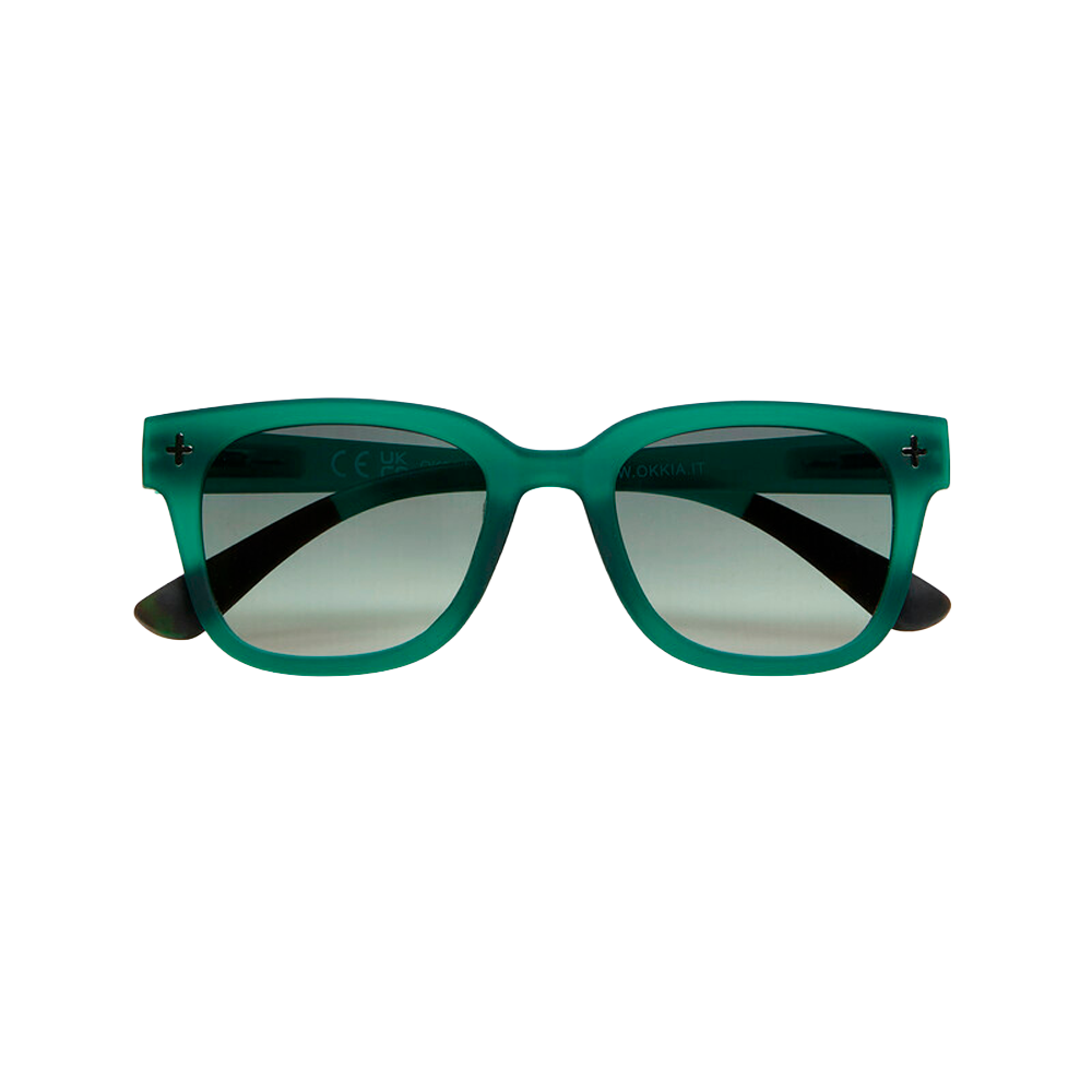 Lentes de Sol Unisex Giovanni Verde Traslúcido Okkia