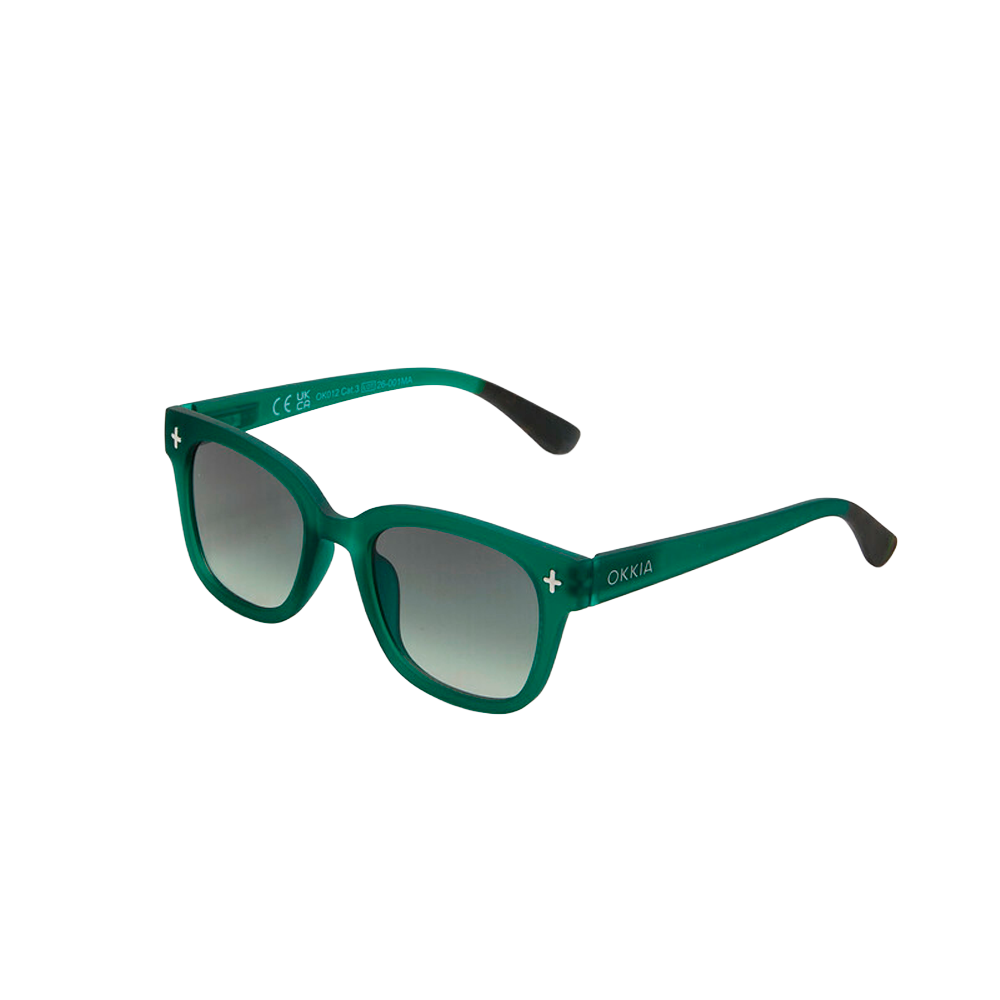 Lentes de Sol Unisex Giovanni Verde Traslúcido Okkia