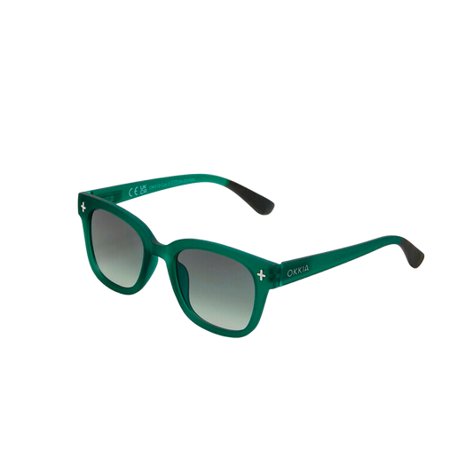 Lentes de Sol Unisex Giovanni Verde Traslúcido Okkia