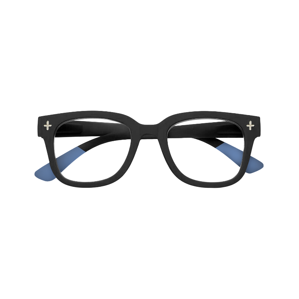 Lentes Anti Luz Azul Unisex Giovanni Negro y Gris Okkia