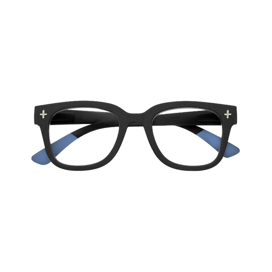 Lentes Anti Luz Azul Unisex Giovanni Negro y Gris Okkia