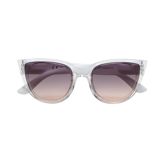 Lentes de Sol para Mujer Silvia Transparente Humo-Rosa Okkia