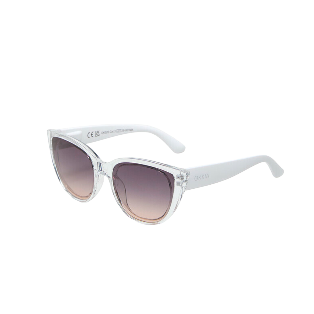 Lentes de Sol para Mujer Silvia Transparente Humo-Rosa Okkia