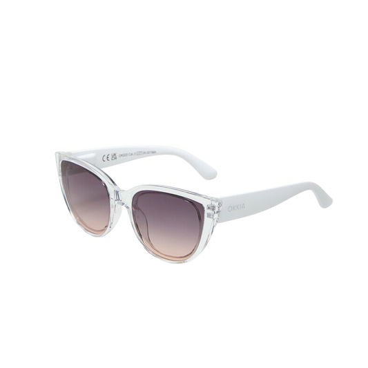 Lentes de Sol para Mujer Silvia Transparente Humo-Rosa Okkia
