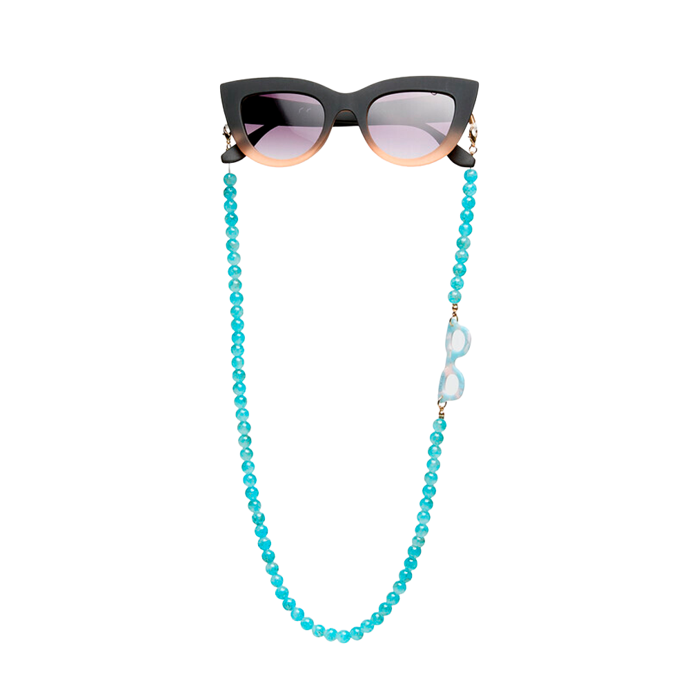 Colgante para Lentes Sphère Colorées Aquamarine Okkia