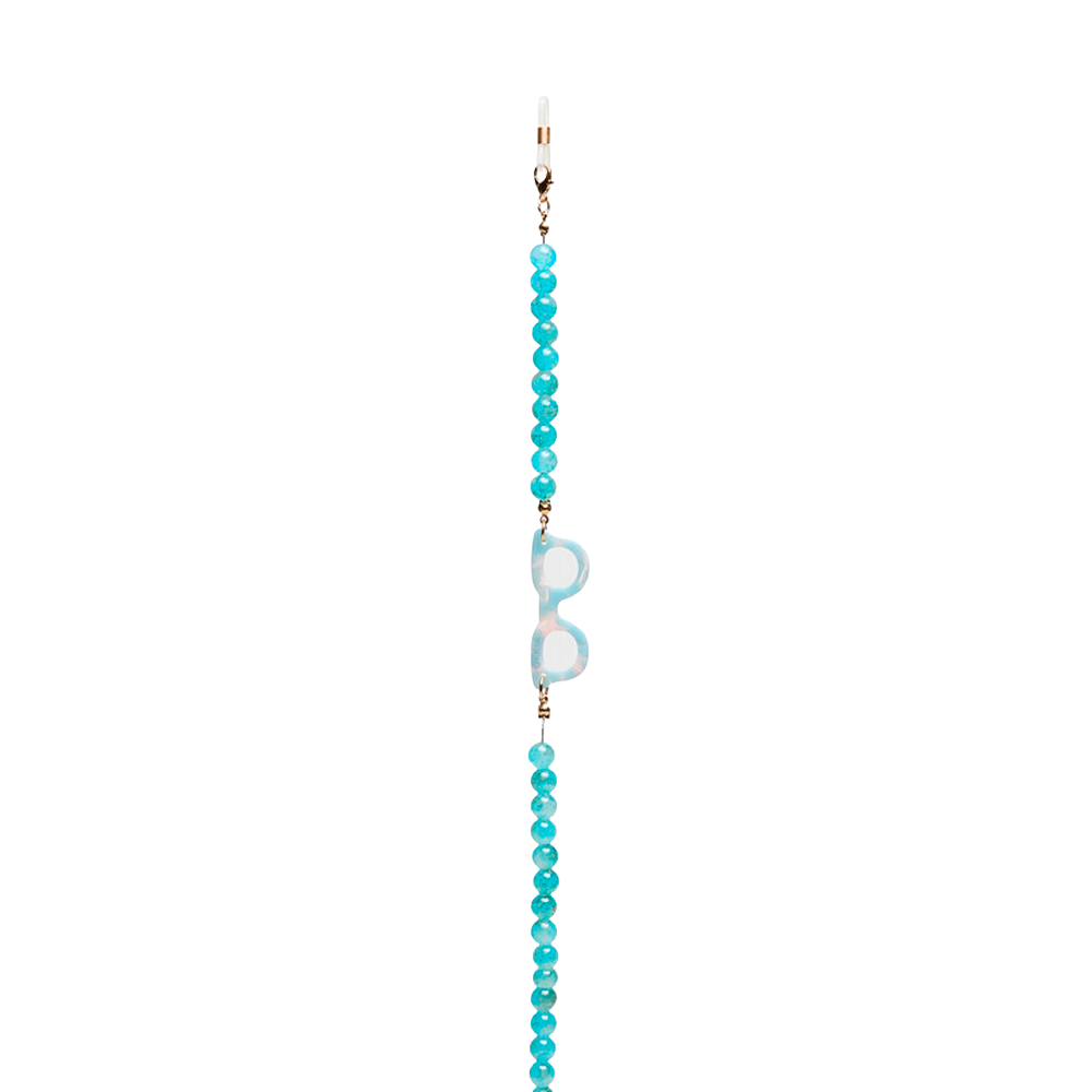 Colgante para Lentes Sphère Colorées Aquamarine Okkia