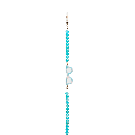 Colgante para Lentes Sphère Colorées Aquamarine Okkia
