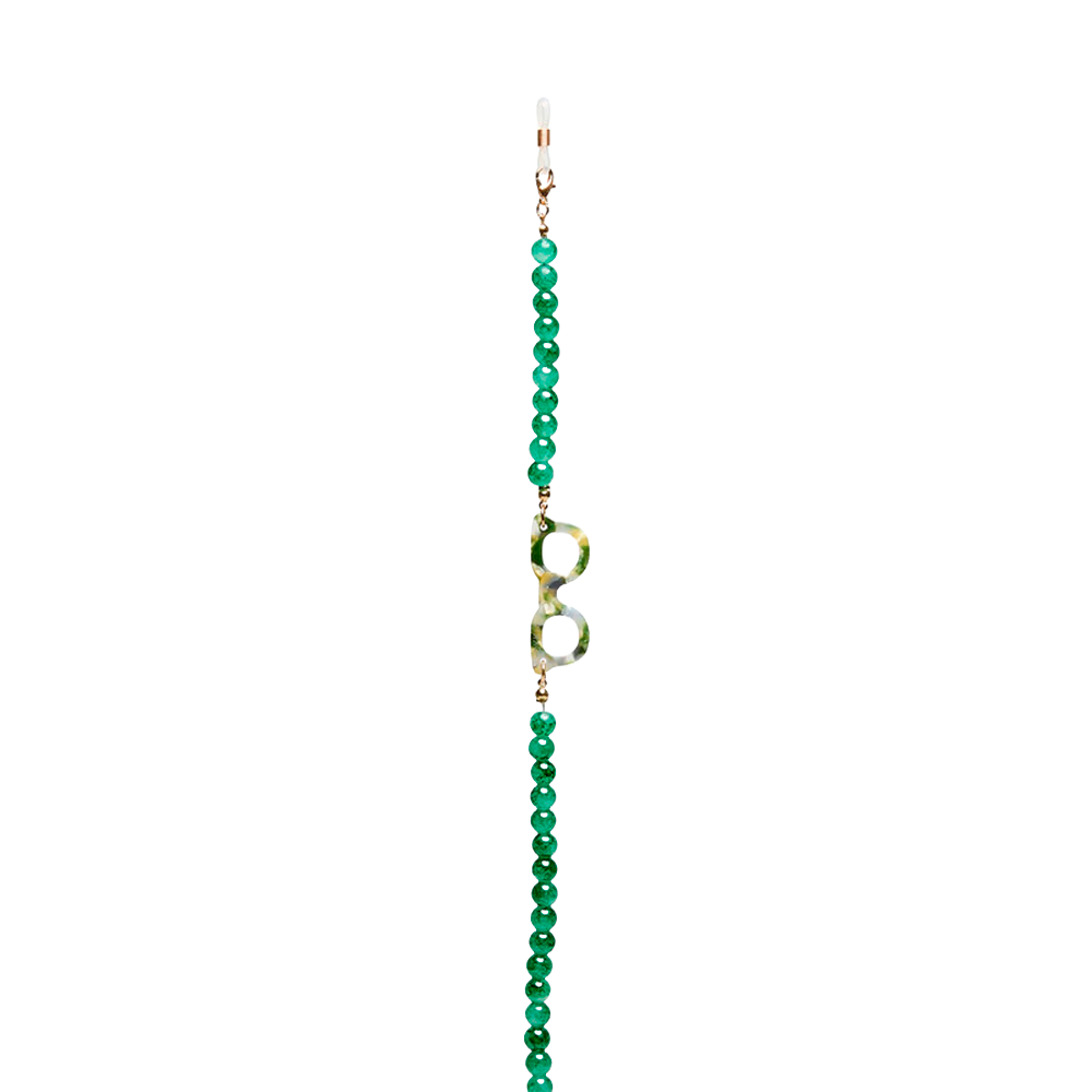 Colgante para Lentes Sphère Colorées Emerald Okkia