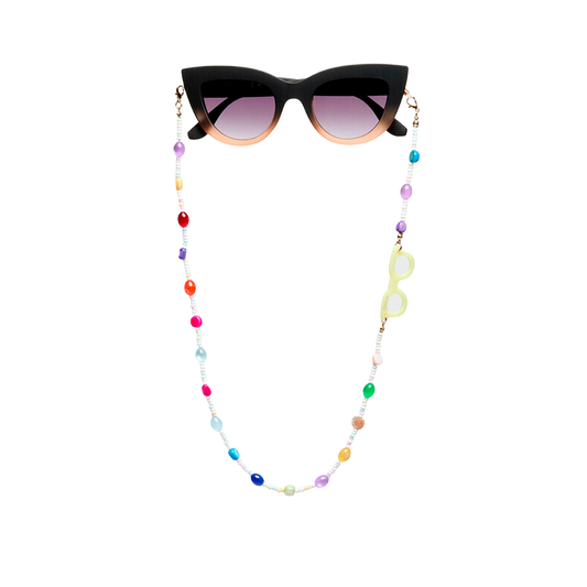 Colgante para Lentes Bohémien Beige Multicolor Okkia