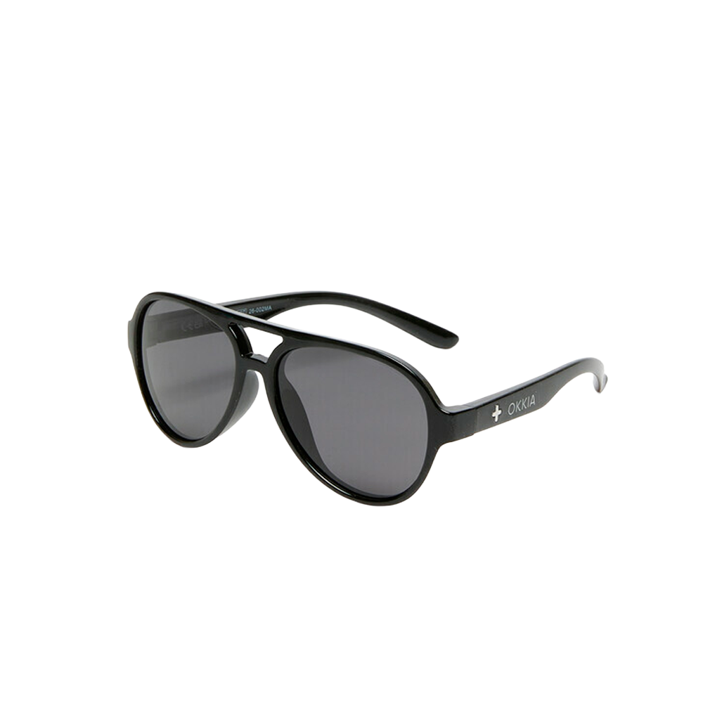 Lentes de Sol Niños Aviator Black Okkia
