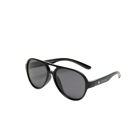 Lentes de Sol Niños Aviator Black Okkia