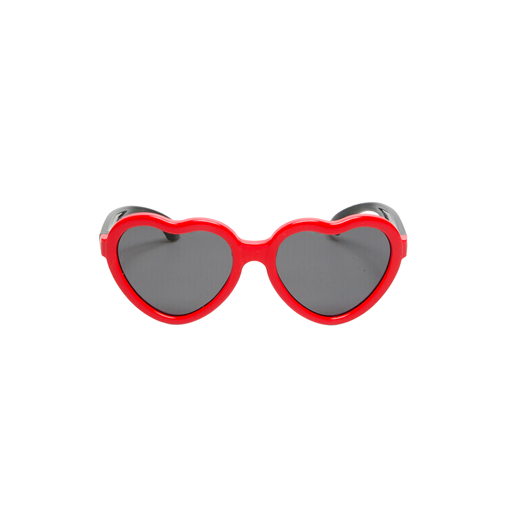 Lentes de Sol Niños Heart Black/Red Okkia