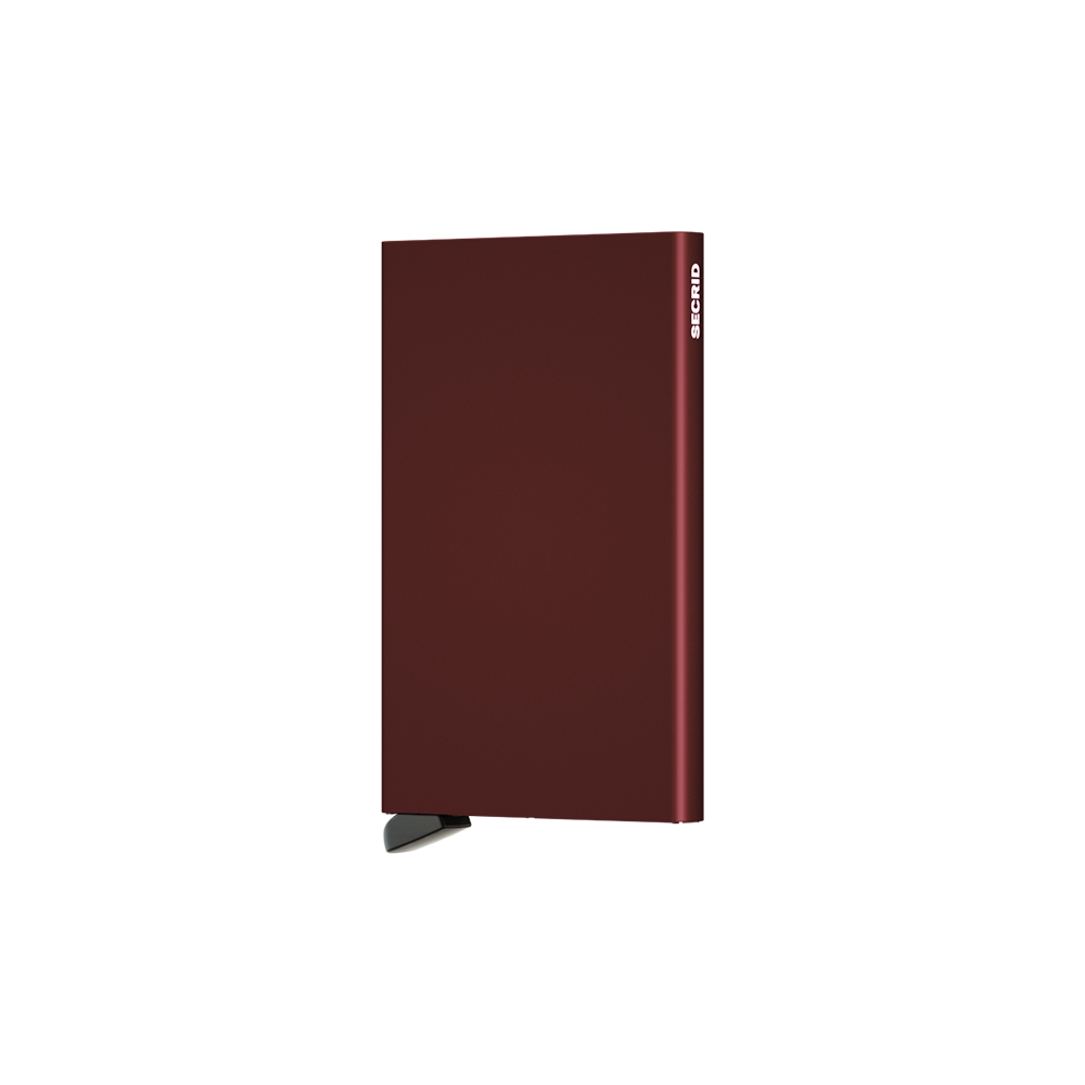 Cardprotector Aluminium Bordeaux