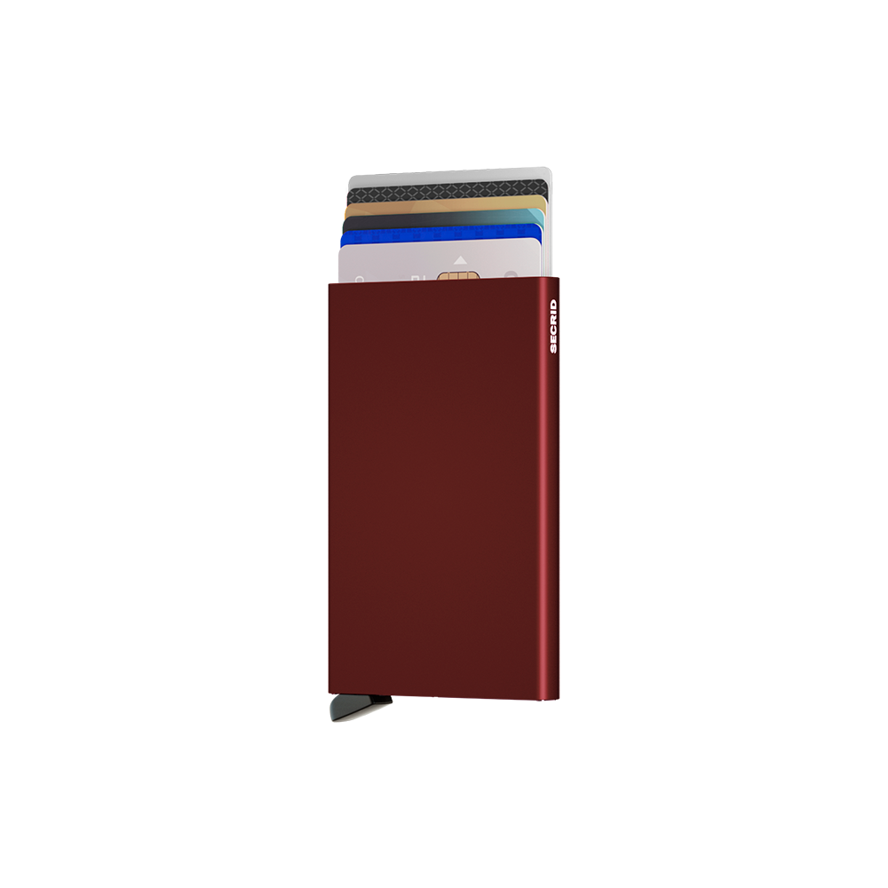 Cardprotector Aluminium Bordeaux