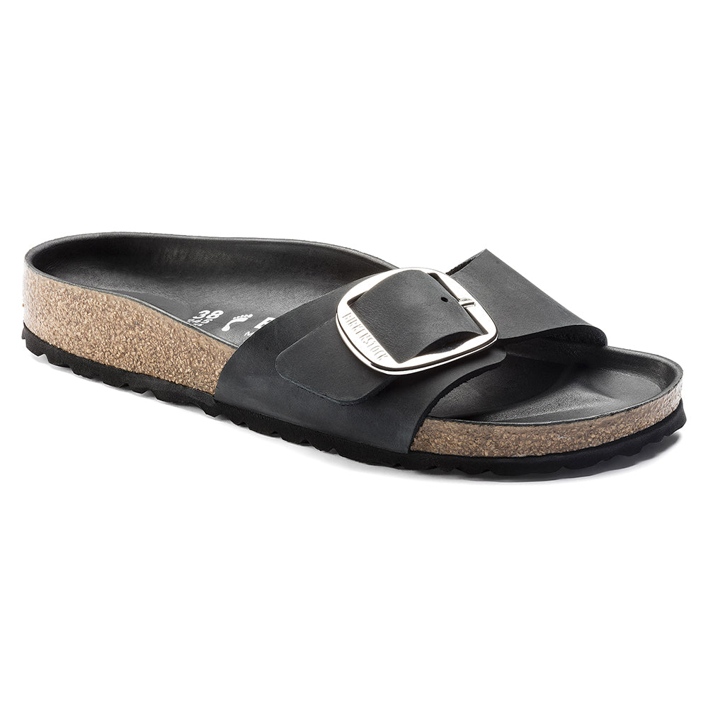 Sandalia Madrid Big Buckle Negro