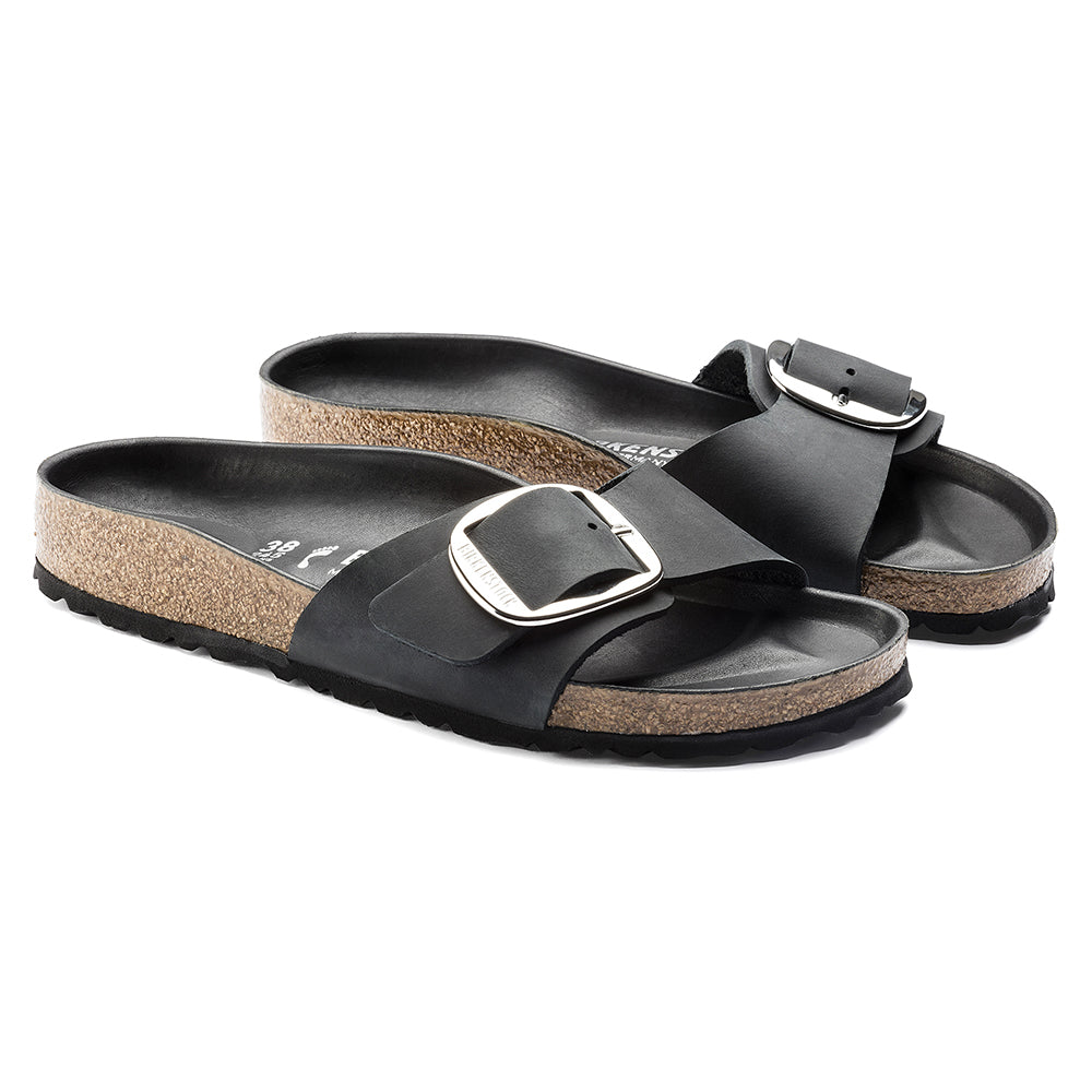 Sandalia Madrid Big Buckle Negro