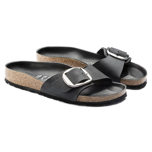 Sandalia Madrid Big Buckle Negro