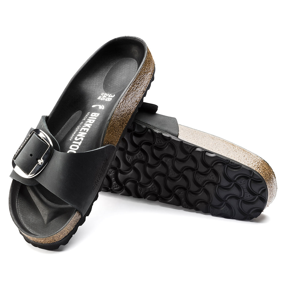 Sandalia Madrid Big Buckle Negro